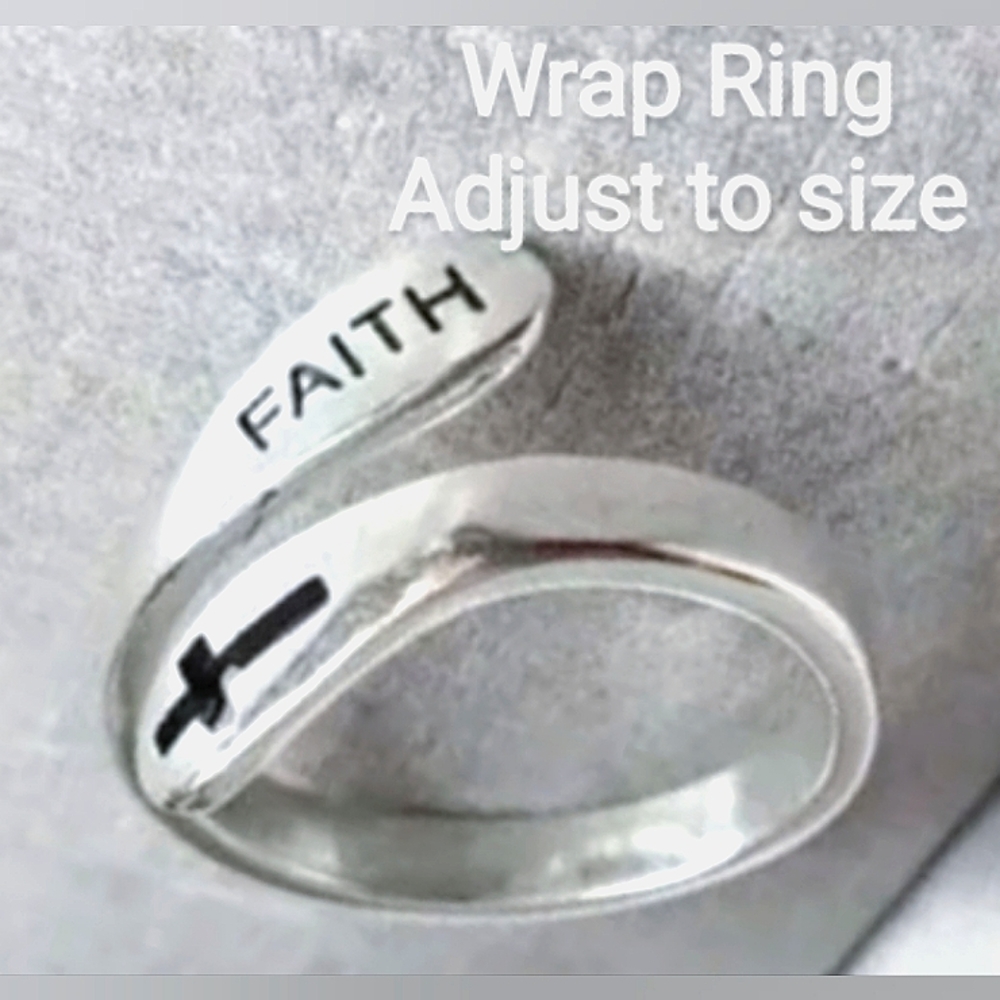 FAITH Sterling Silver Ring NIP